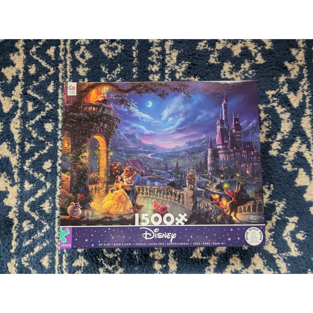 Ceaco Disney Jigsaw Puzzle 1500pc Multicolor Like New Beauty and the Beast